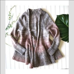 Anthropologie knitted sweater grey